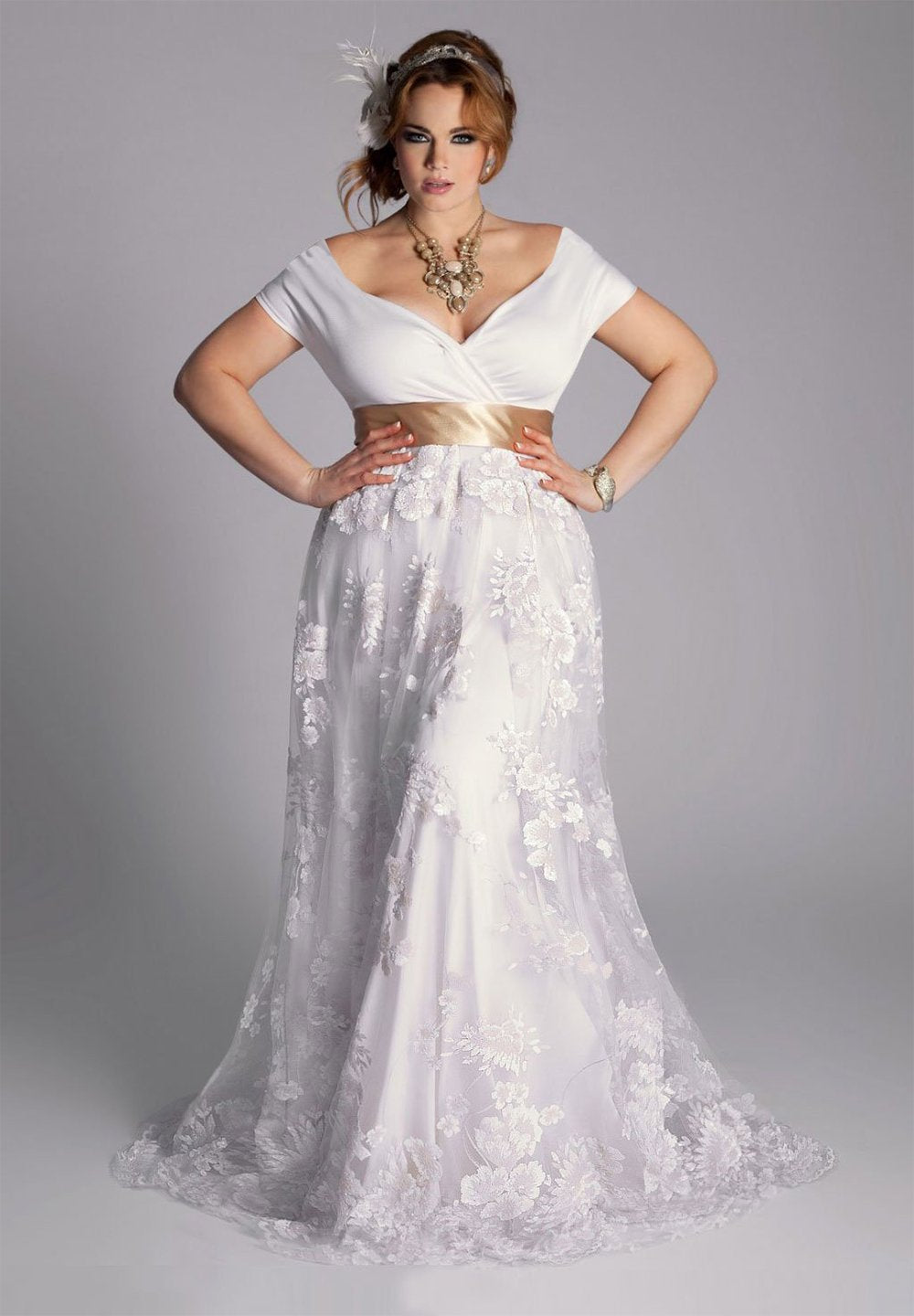 Designer Plus Size Wedding Gown 