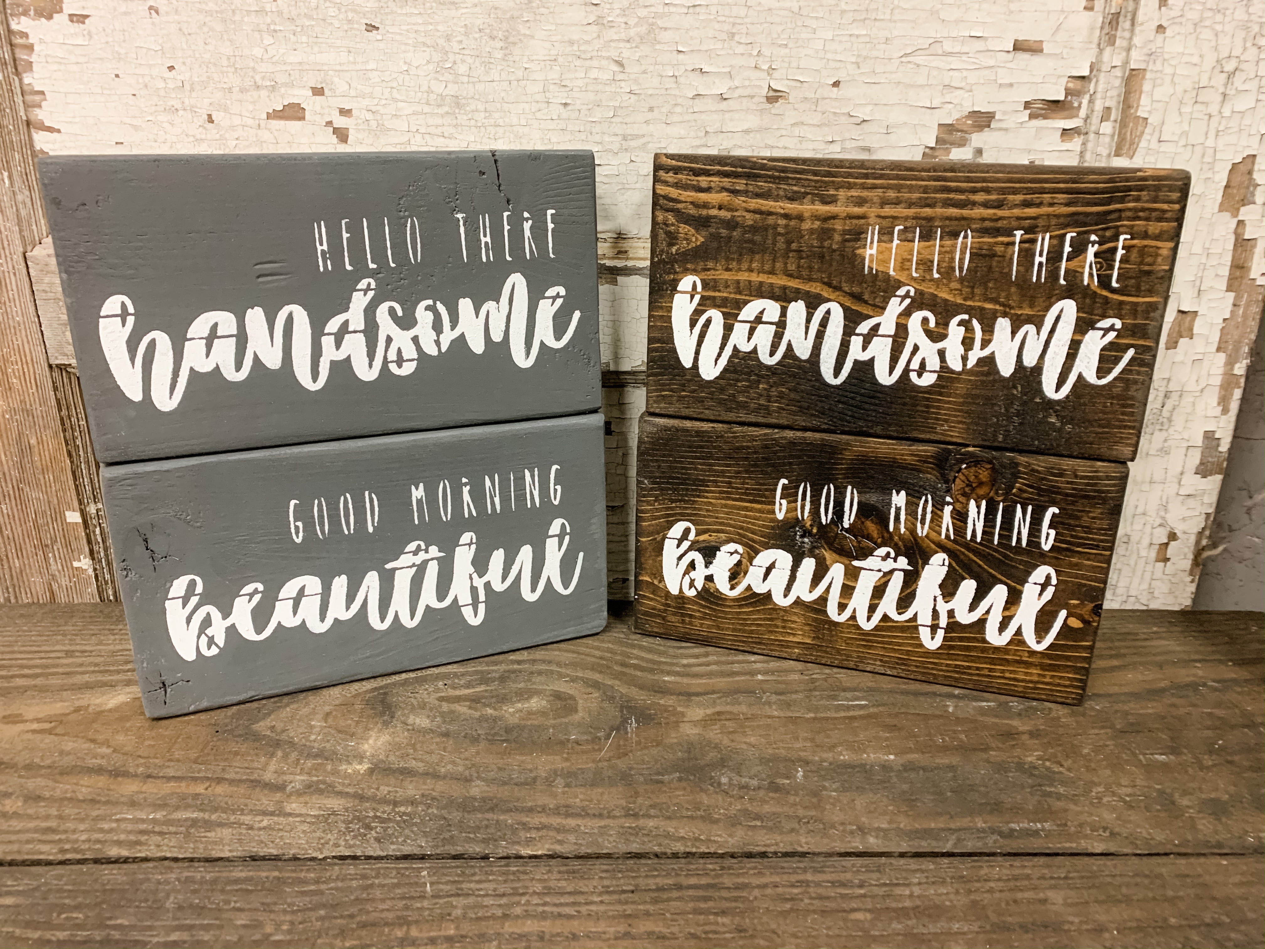 Handsome & Beautiful Signs BLANK ONLY