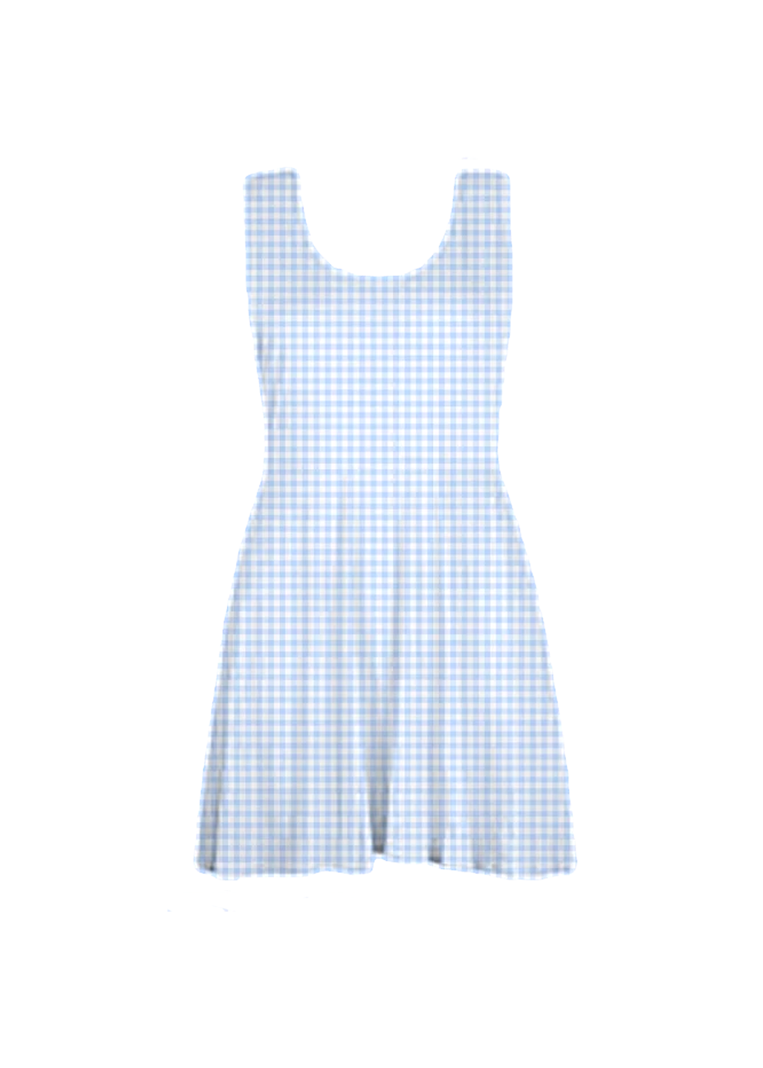 blue gingham overall dress