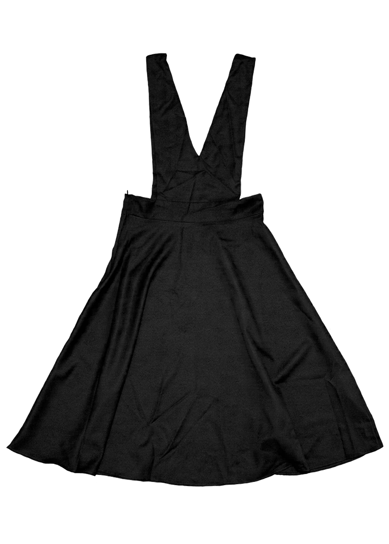 black pinafore skirt