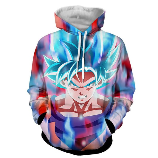 goku blue hoodie