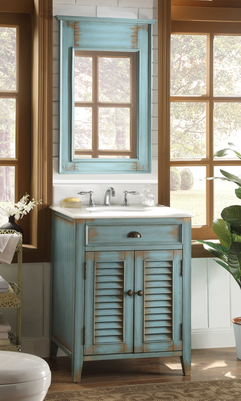 26 Abbeville Bathroom Sink Vanity With Matching Mirror Benton