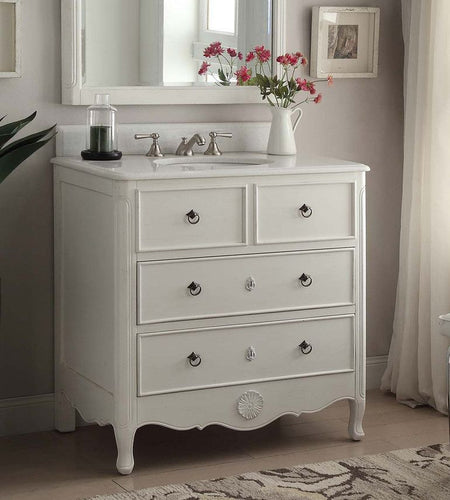 24 Benton Collection Triadsville Corner Bathroom Vanity - Model