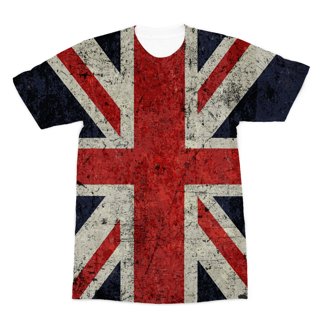 Union Jack All Over Printed Premium 2 Sided Adult T-Shirt – Armed With ...