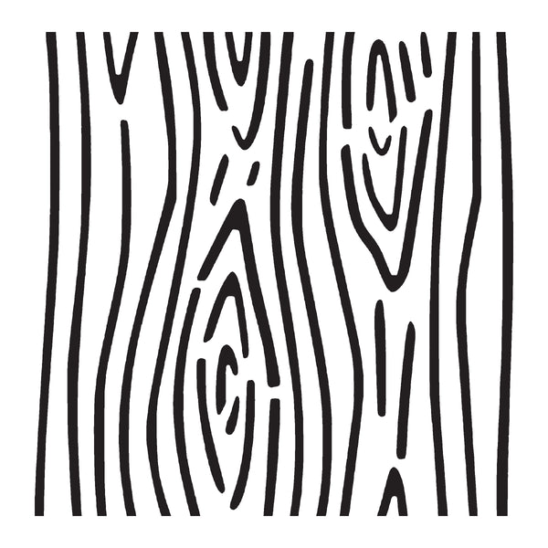 Wood Grain Pattern 10 Mil Clear Mylar Reusable Stencil Pattern Go