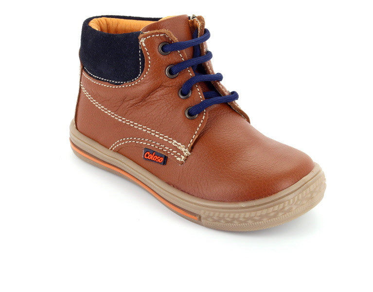 tan leather lace up boots