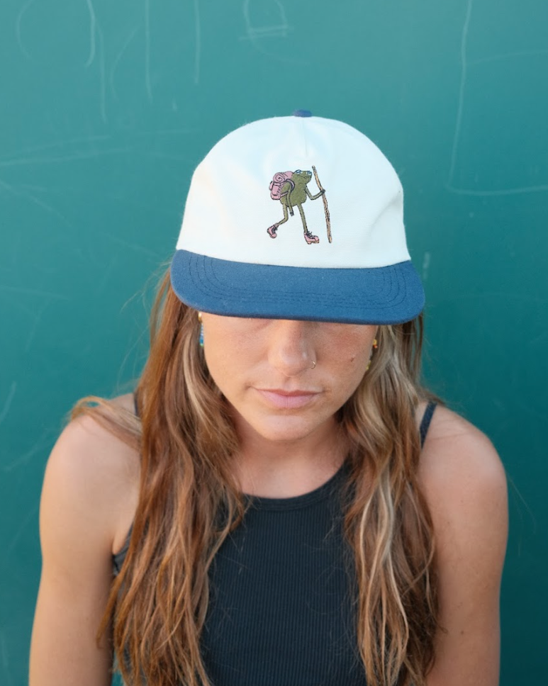 Hiker Frog Hat - Blue Bison Apparel product image