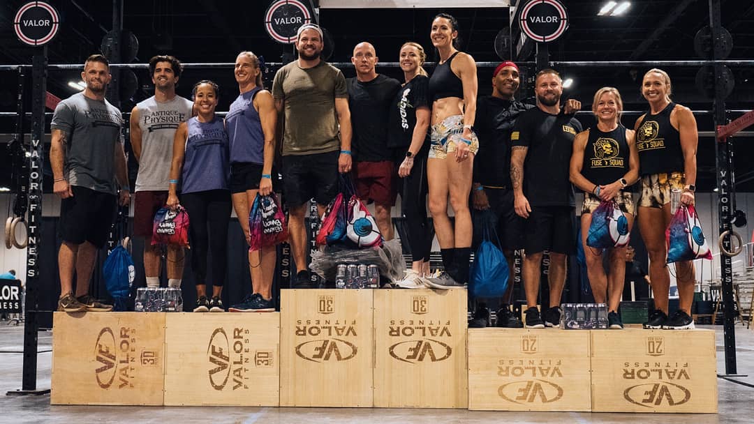 Podium for CrossFit Tampa Bay Games Masters Division