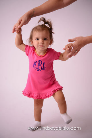 monogrammed dresses for toddlers