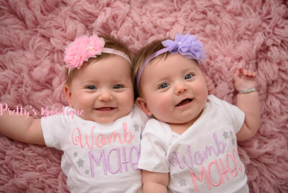 Twins outfits - Womb mates shirt or bodysuit. Perfect for hospital or  coming home outfit -- Boy/Girl-- Boy/Boy-- Girl/Boy | Pretty's Bowtique