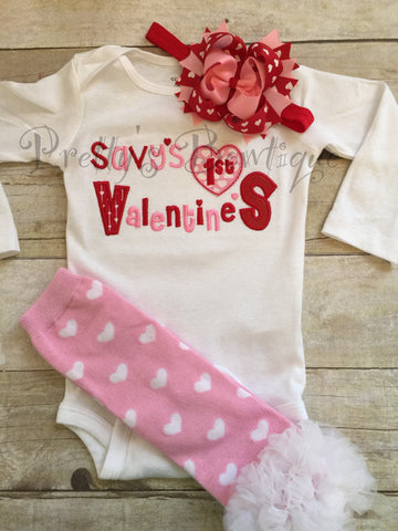 baby's first valentine outfit