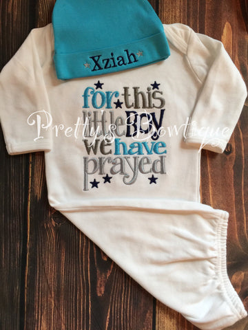 little boy coming home outfit