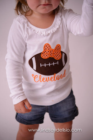 girls cleveland browns shirt