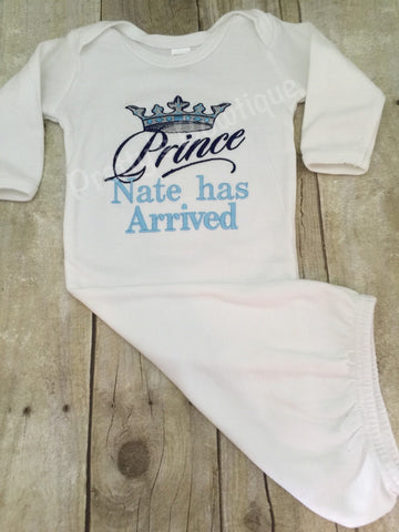 baby boy coming home gown