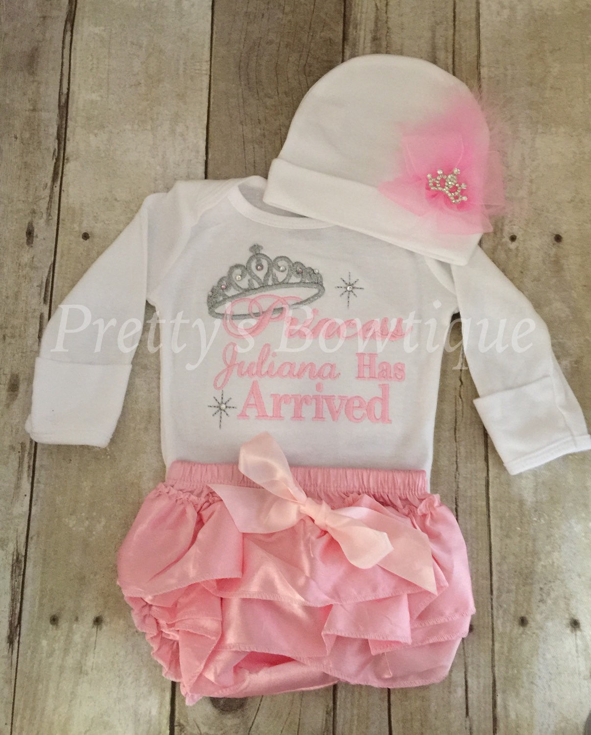 princess has arrived newborn outfit