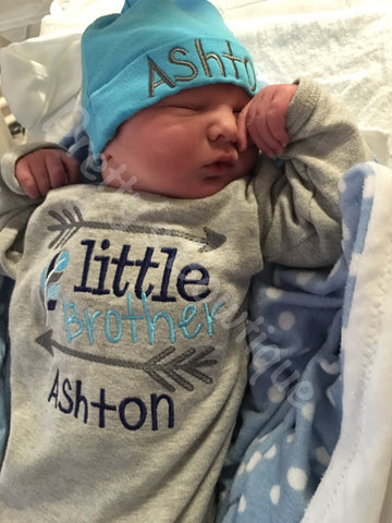 newborn baby brother outfit