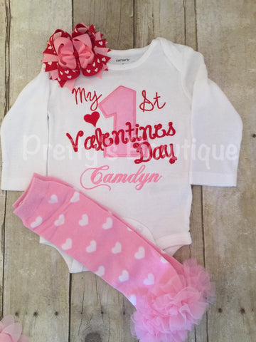 my first valentine's day outfit for girl