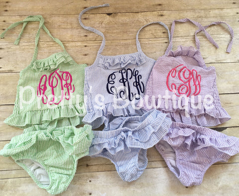 monogram bathing suit