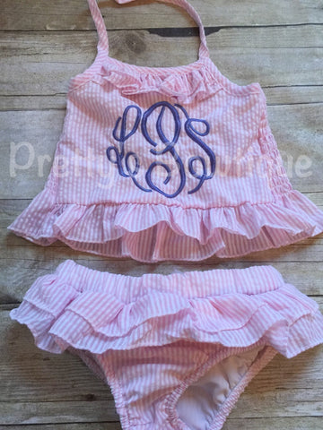 monogram bathing suit