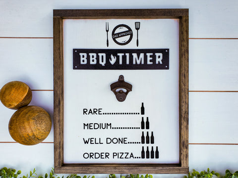 Personalized Rustic Country BBQ Timer