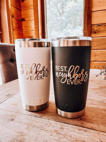 Personalized Engraved Rambler Tumblers, 40th Birthday, Yeti and