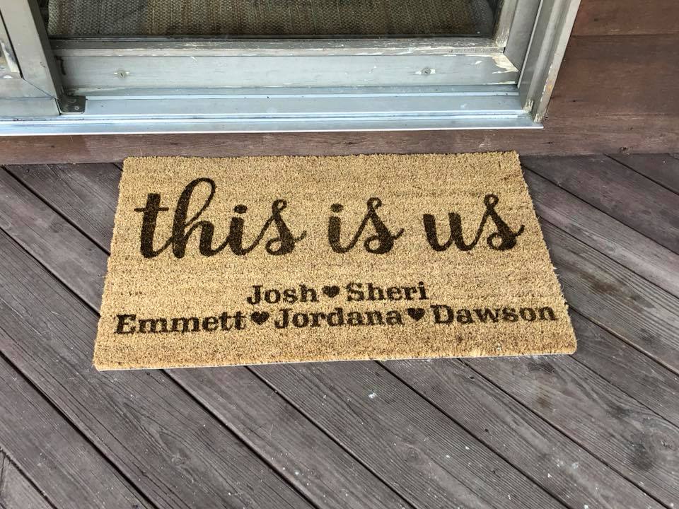 This Is Us Personalized Family Door Mat The Farmer S Wife Wi