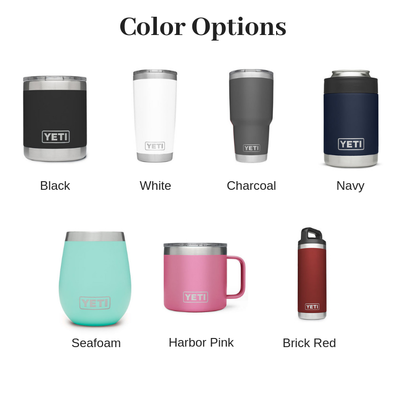 yeti cup colors