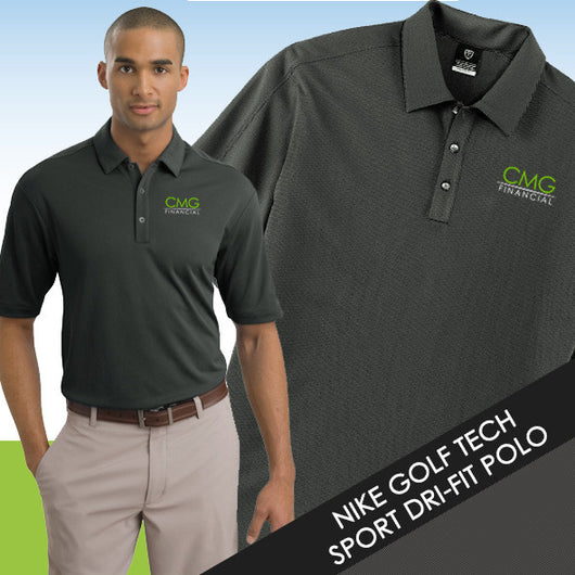 CMG Nike Golf Tech Sport Dri-FIT Polo 