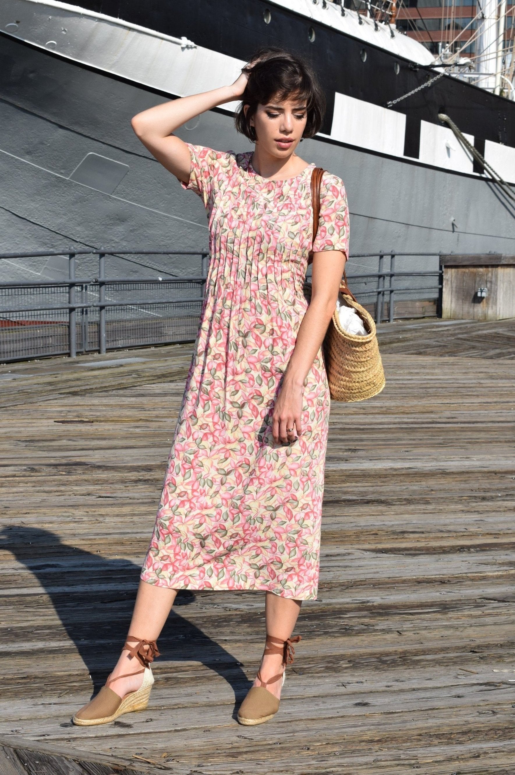 90's floral dress