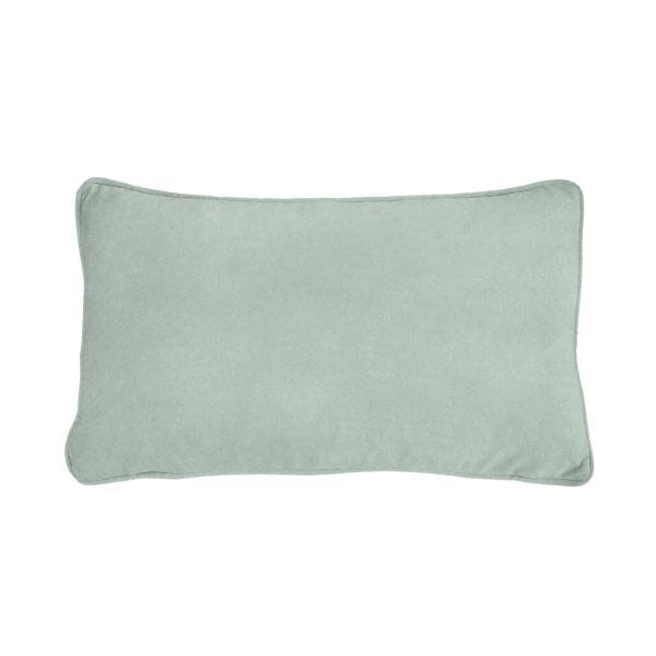 AGERY Fog Blue Plain Velvet Cushion Cover 30 cm by 50 cm