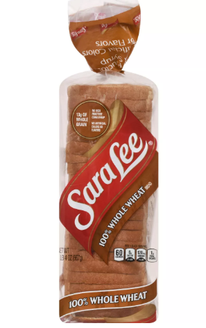 Sara Lee 100% Whole Wheat Bread - 16 OZ (1 LB) – 