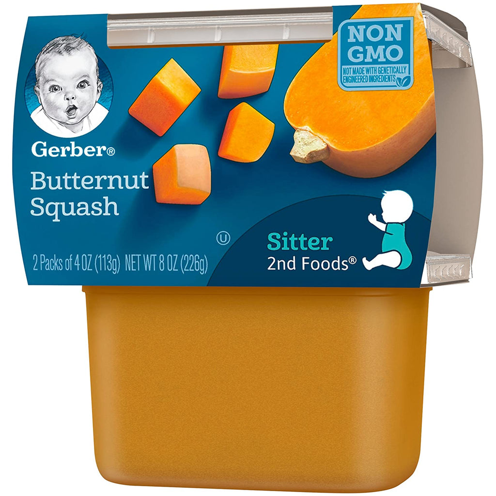 Gerber 2nd Foods Butternut Squash 2 Pack 8 Oz