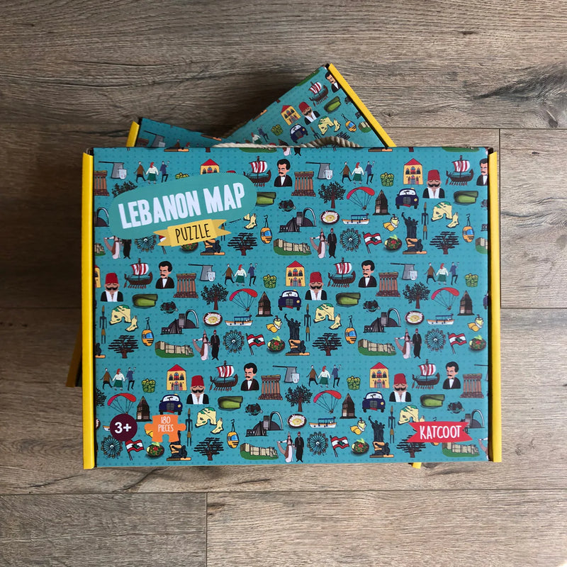 Puzzle Lebanon Map - 180 pieces