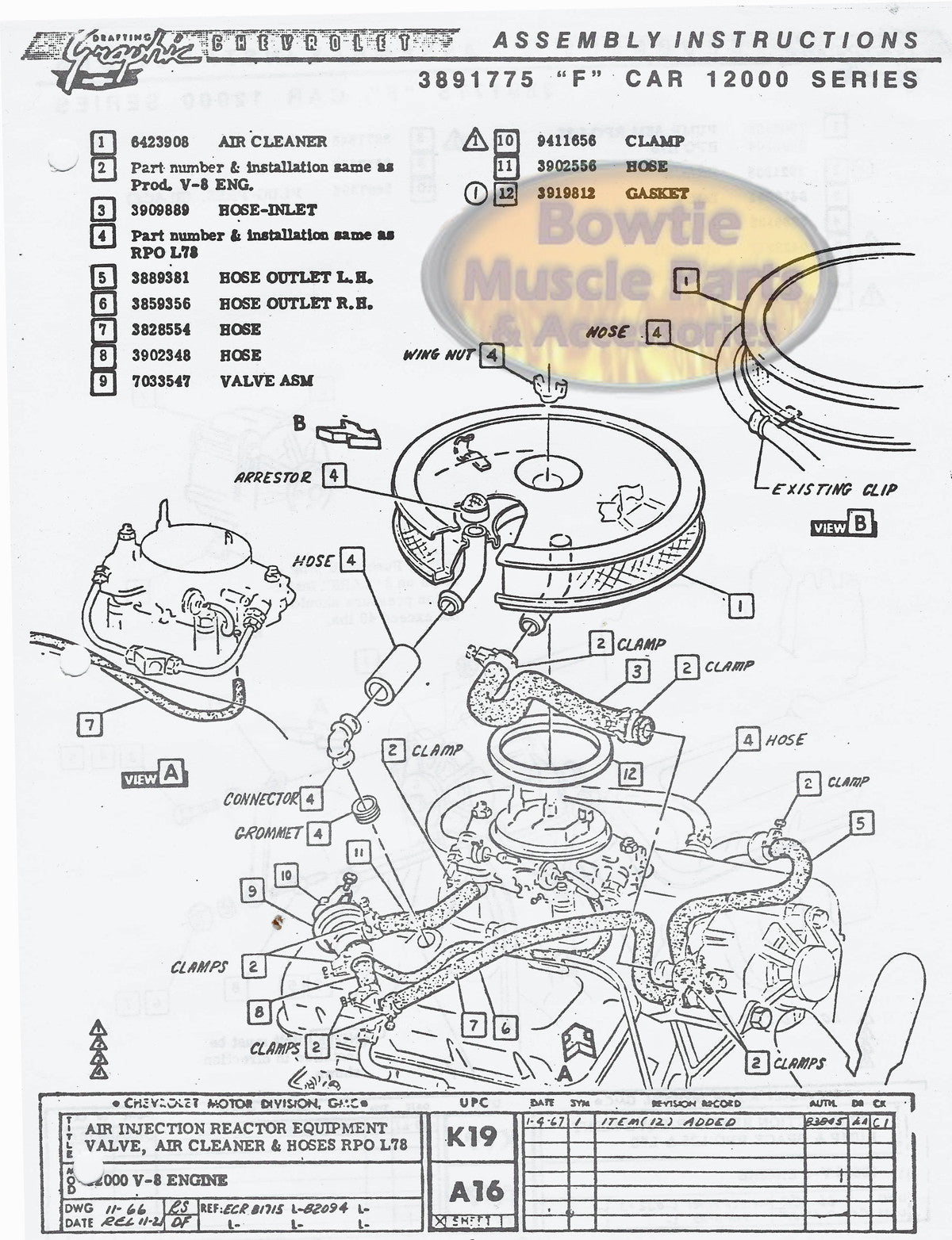 1967 67 Camaro Factory Assembly Manual Z28 Ss Rs 418 Pages Bowtiemuscleparts