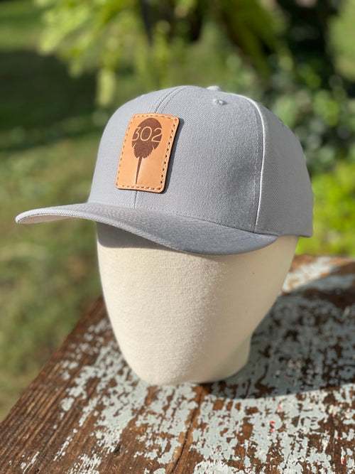 Fish Stamp Unstructured Hat Leather Patch Unstructured Style Hats