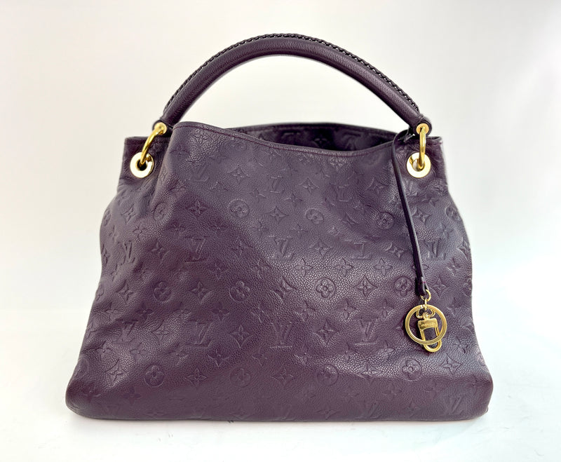 Louis Vuitton Empreinte Artsy MM in Purple Hobo Shoulder Handbag