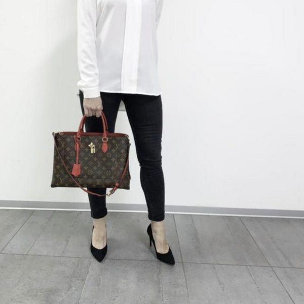 Louis Vuitton Monogram Motard Patent Limelight PM in Brown Clutch