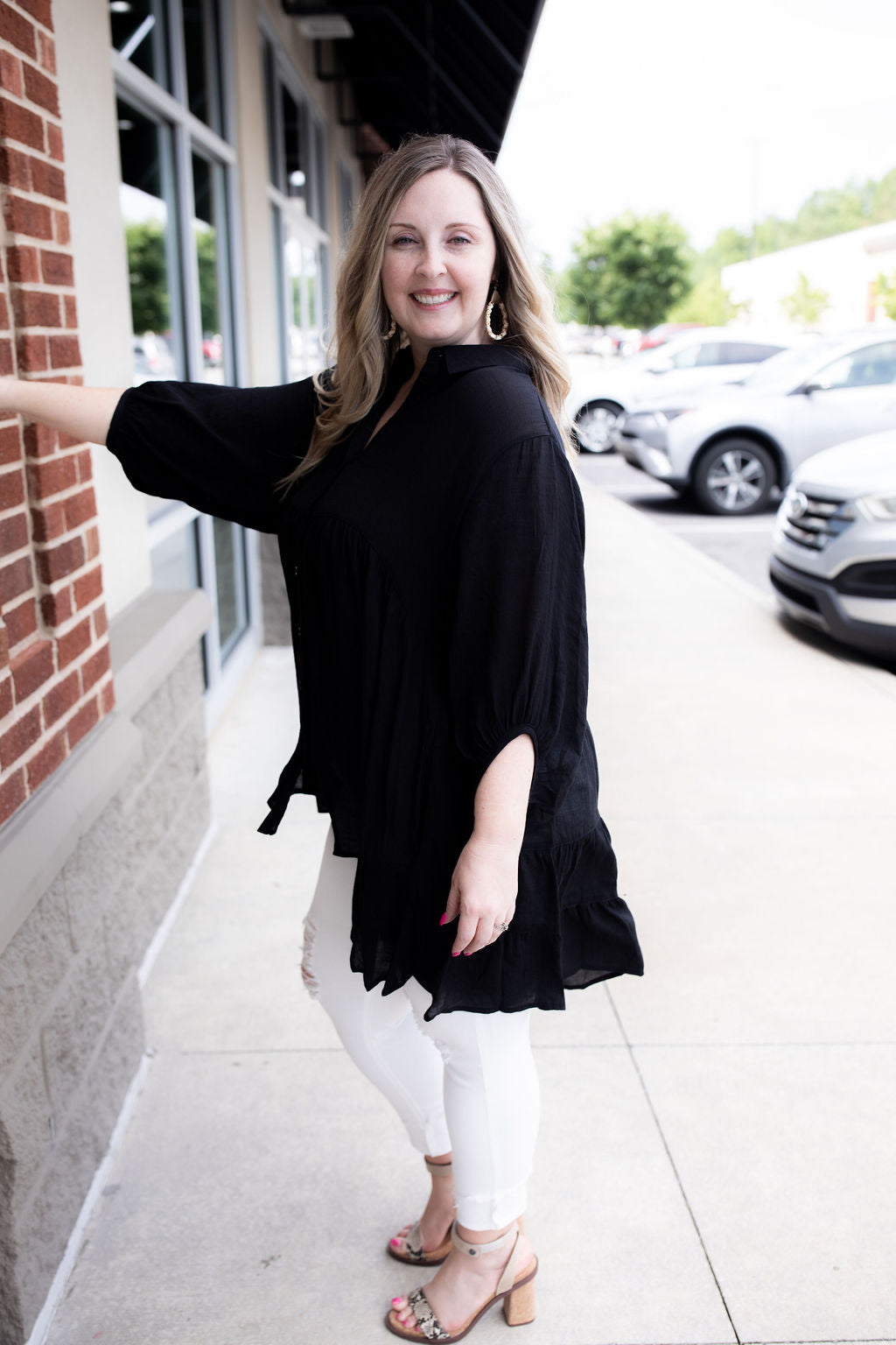 All Sass Black Tunic - Allure Clothing Boutique