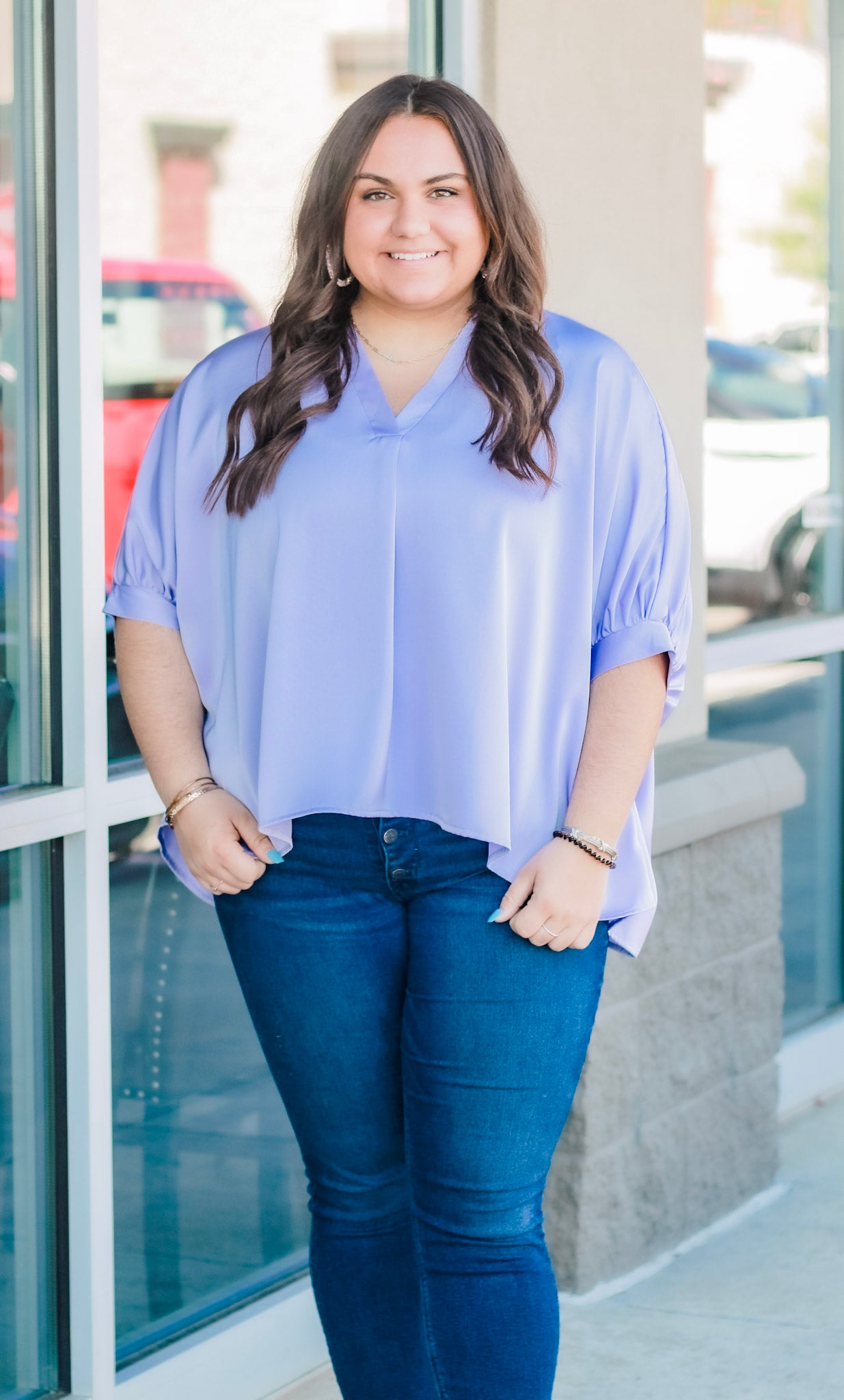 Living in Lavender Blouse - Allure Clothing Boutique