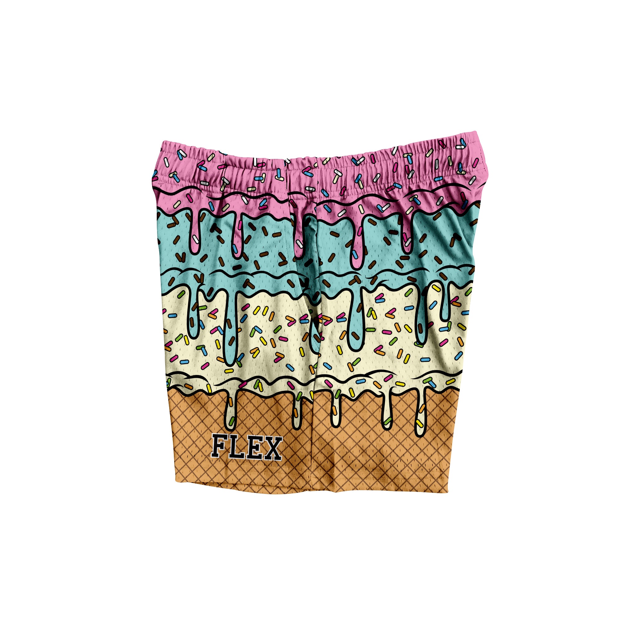 Mesh Flex Shorts 5 Ice Cream Drip (Preorder)