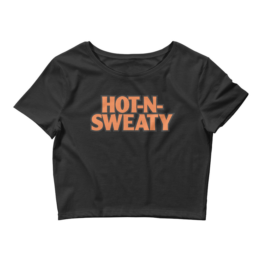 Hot N Sweaty Crop Tee - Flexliving product image