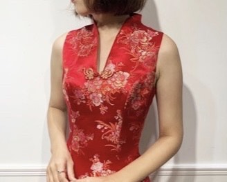 V-neck qipao collar