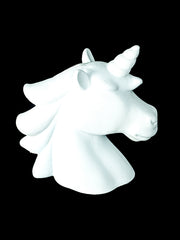 Unicorn painted with the World's Whitest White paint