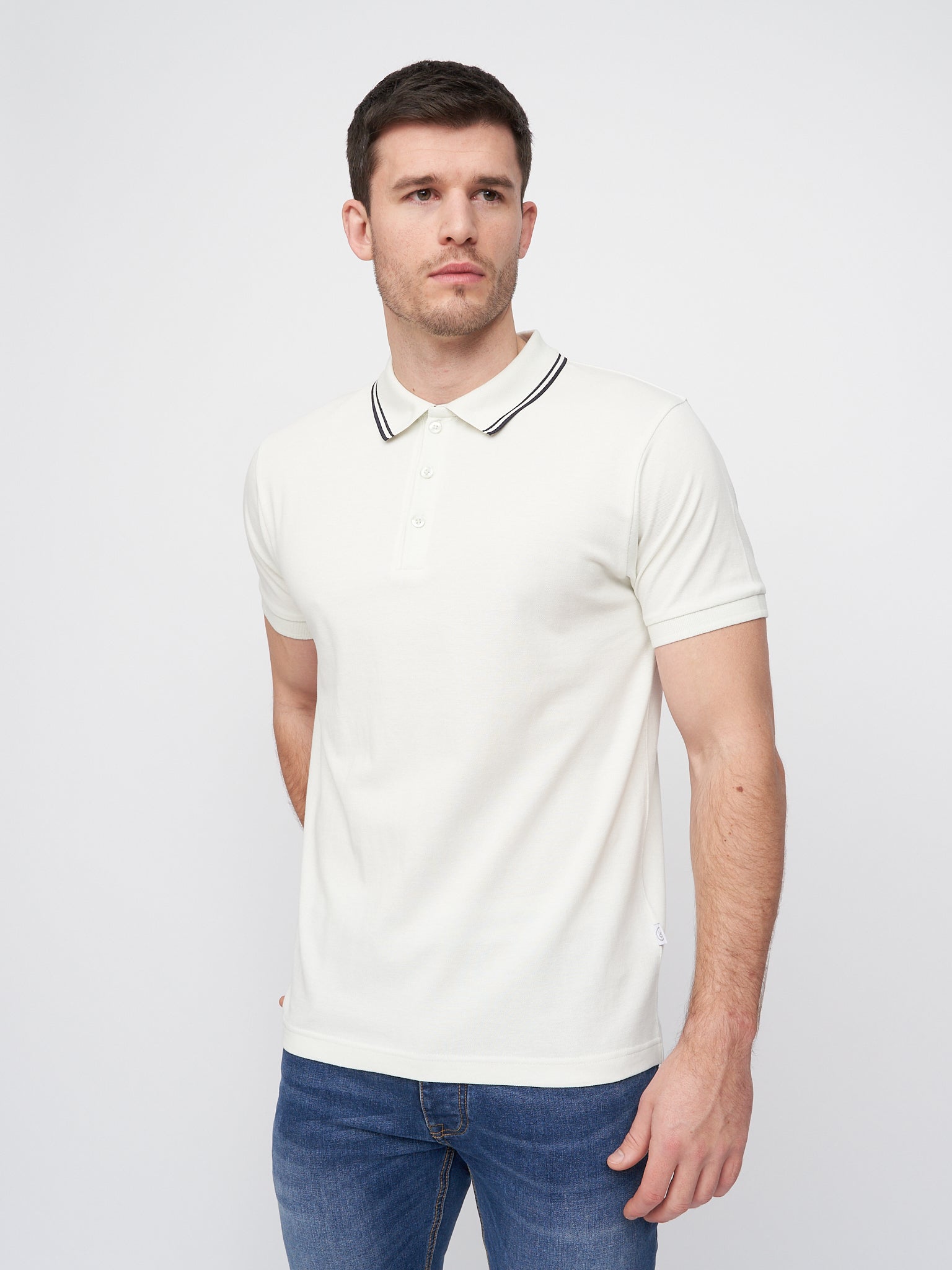 Mens Samtrase Polo Off White – Duck and Cover