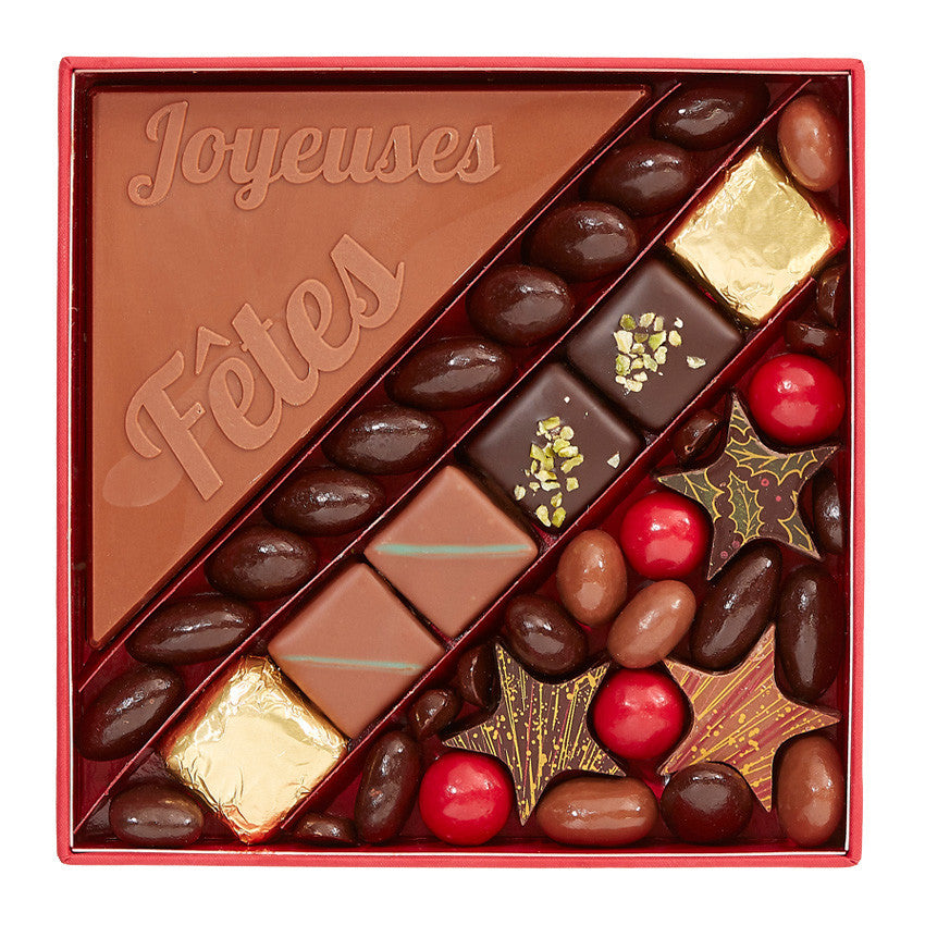 Coffret De Chocolats Avec Message De Voeux Grave Made In France Le Cadeau Francais