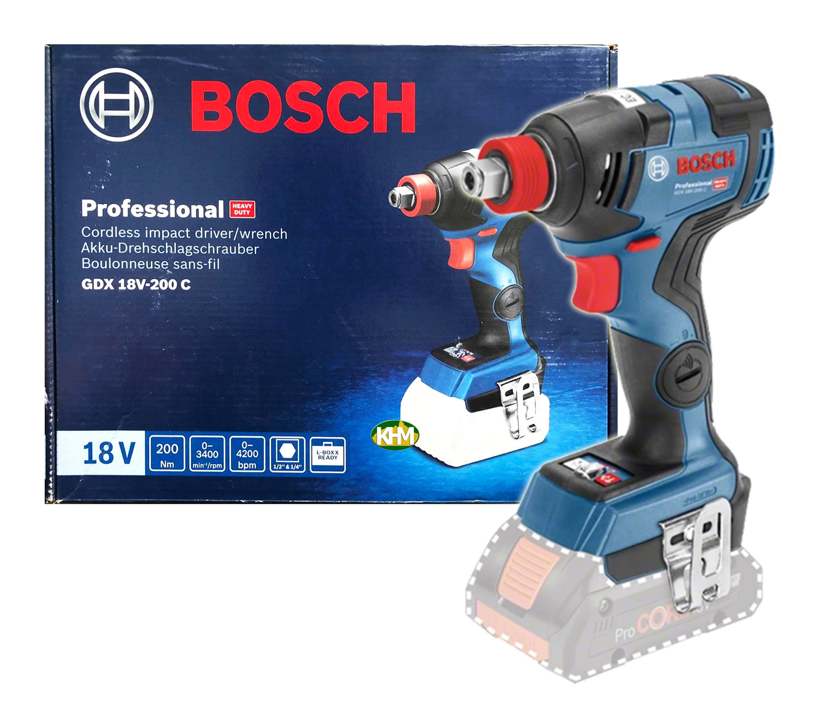 Bosch Gdx 18v 200 C 2in1 Cordless Brushless Impact Driver Impact Wrench Goldpeak Tools Ph 