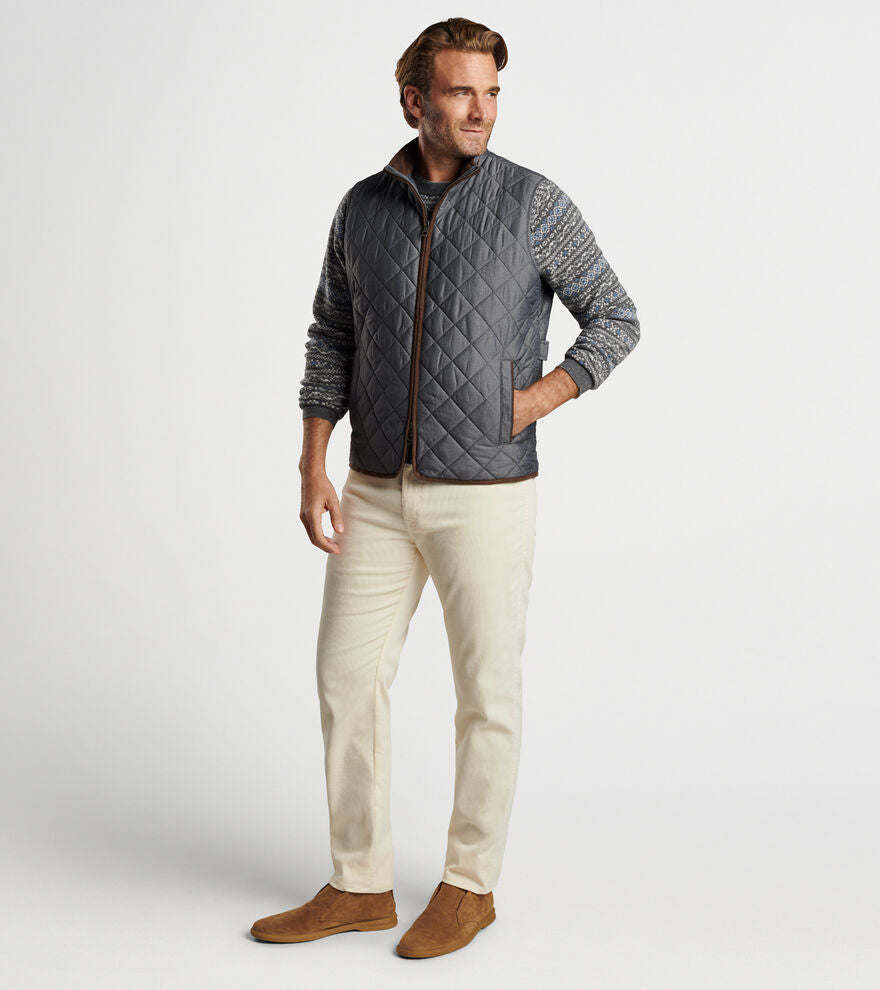 Peter Millar Crown Sweater Fleece Vest- Navy – Rothmans New York