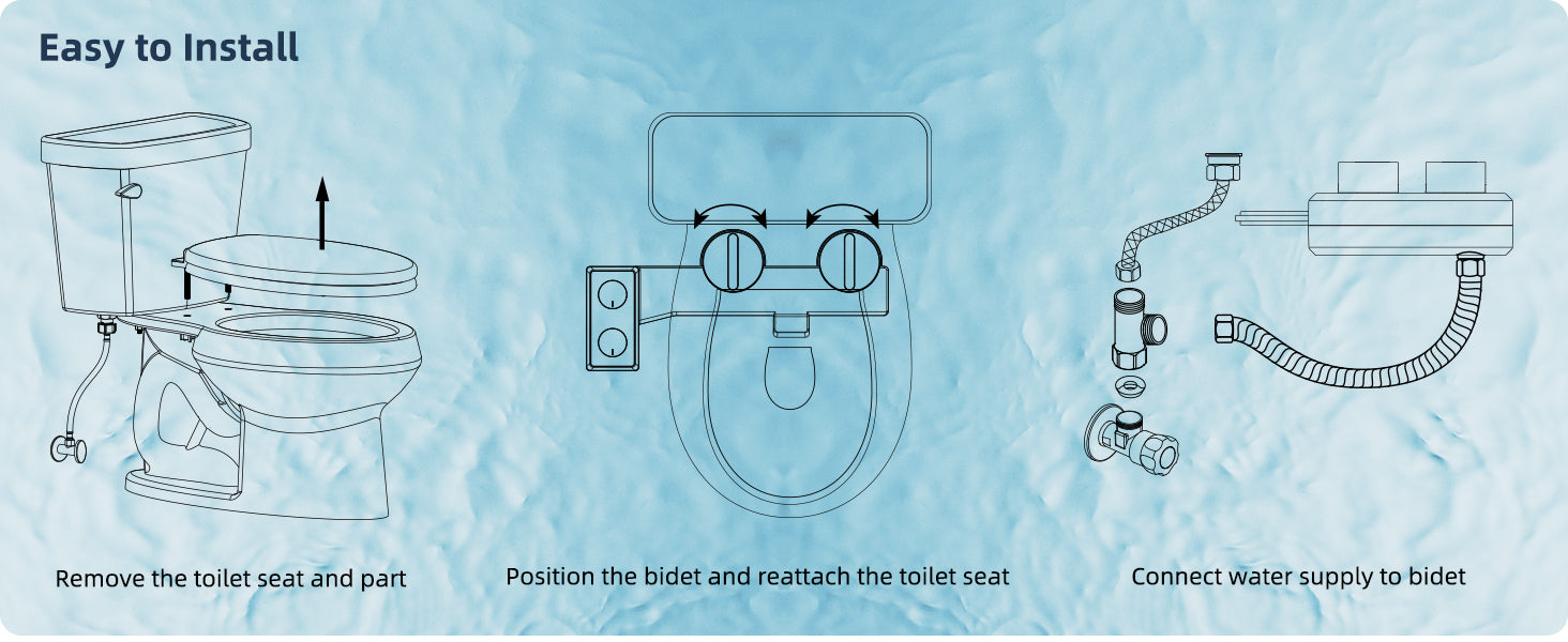 hibbent toile seat bidet attachment
