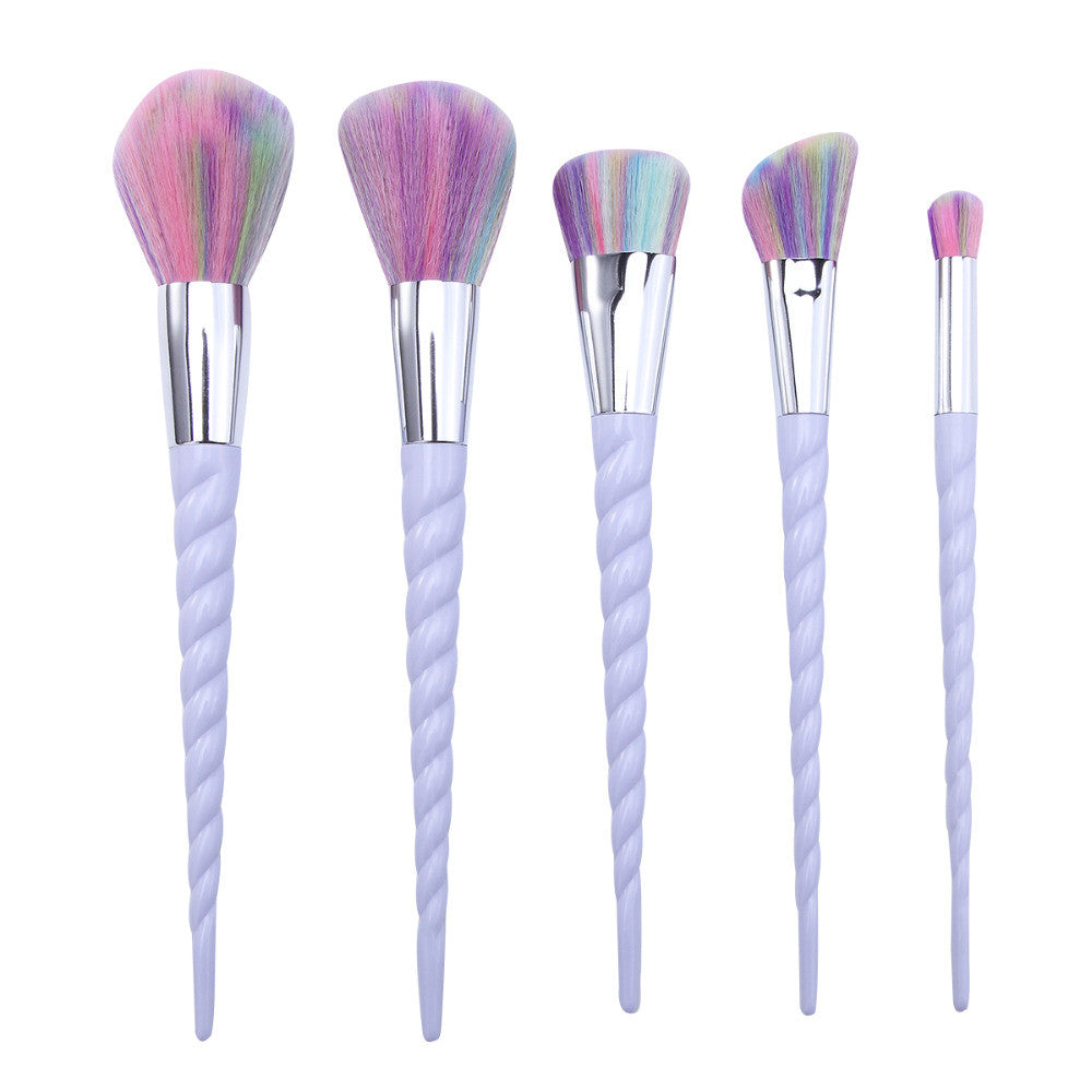 5 Piece Unicorn Makeup Brush Set 