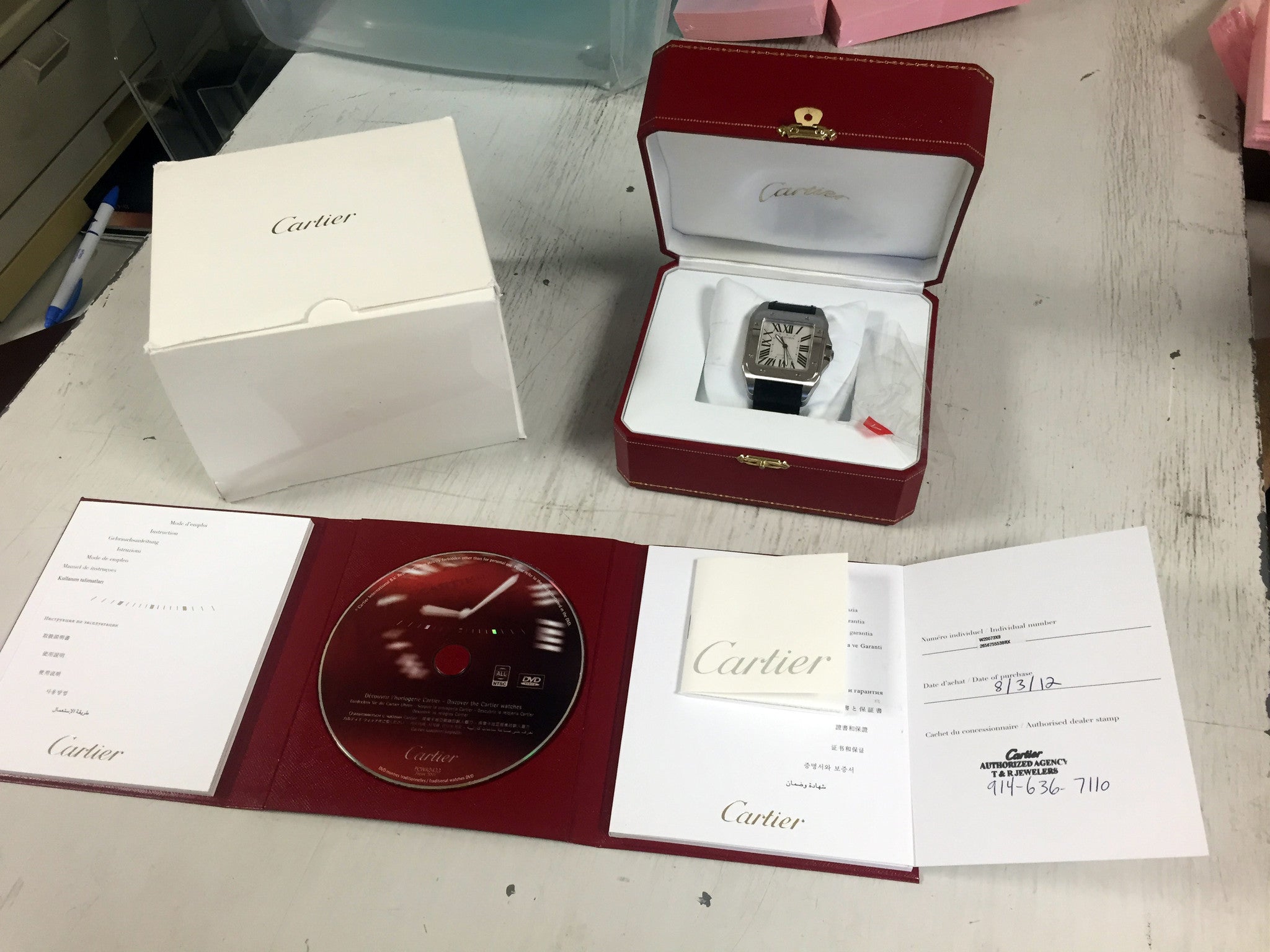 cartier santos box